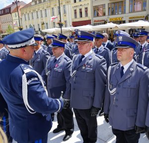 Komendant tucholskiej policji zostaje mianowany na stopień podinspektora Policji podczas Wojewódzkich obchodów Święta Policji w Bydgoszczy.